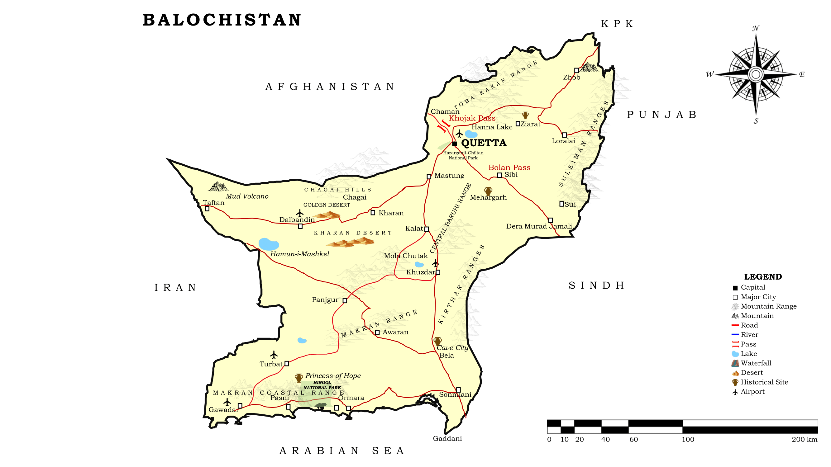 Balochistan Map